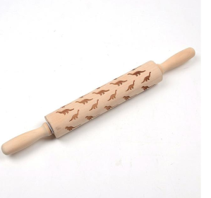 Rolling Pin Christmas Embossing (Option: Dinosaur 45cm)