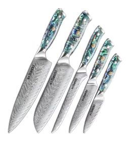 Kitchen Chef Japanese Style Seido Santoku Knife (Option: 5pcs set-Precision seido)